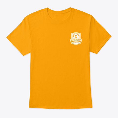 Moab Bike Trails Tshirt Gold T-Shirt Front