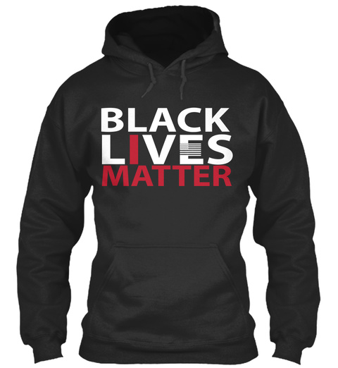 Black Lives Matter Jet Black T-Shirt Front