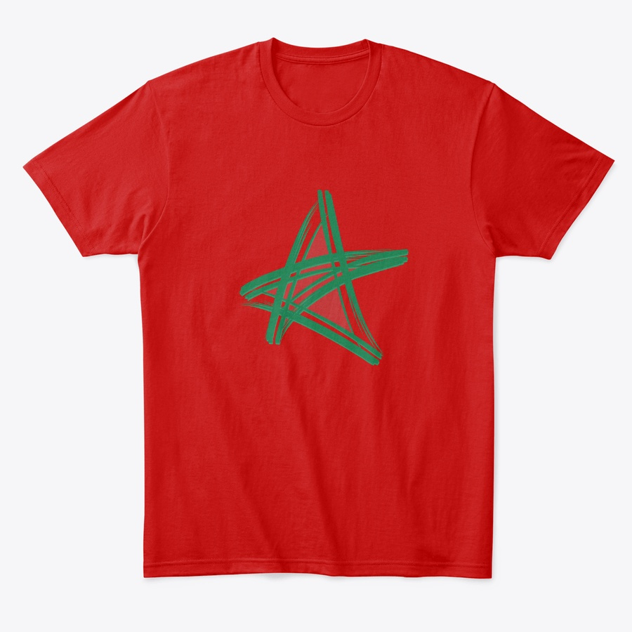 Morocco Artistic Flag Gift Unisex Tshirt