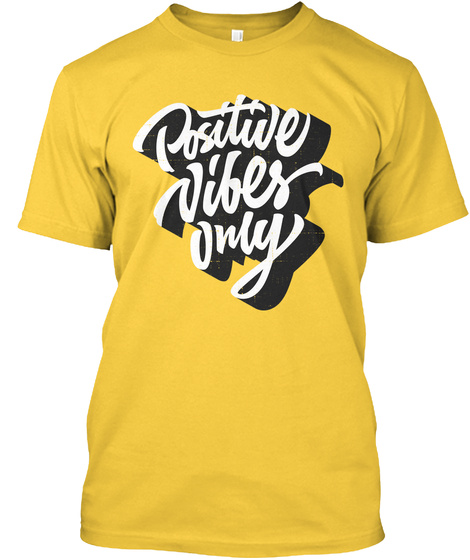 Positive Vibes Only Daisy T-Shirt Front
