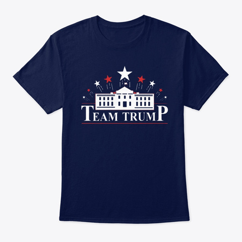 Team Trump 2020 T Shirts Navy T-Shirt Front