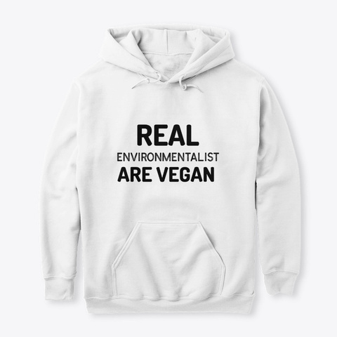 Real Vegan White T-Shirt Front