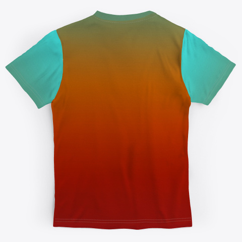 Abstract Color Gradient Minimal Art Standard T-Shirt Back