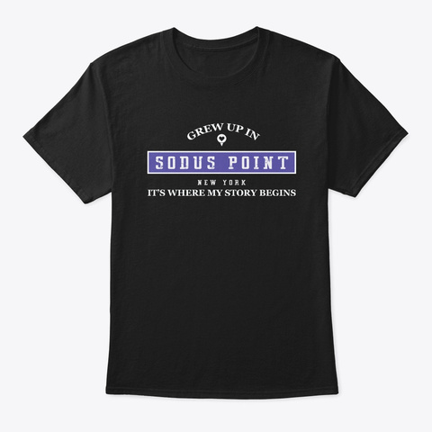 Sodus Point   Lover T Shirt  Black T-Shirt Front