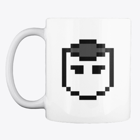 Patrick Pixel Art Symbol Mug White T-Shirt Front