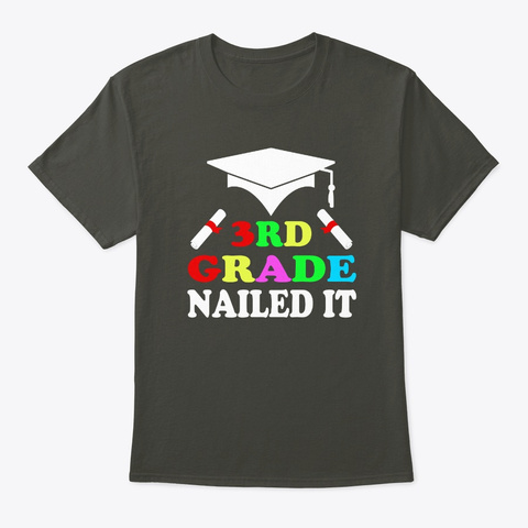 3rd Garten Nailed It Graduation Tee Smoke Gray T-Shirt Front