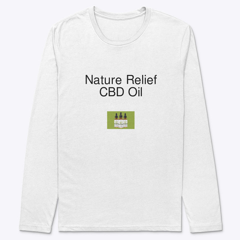 Nature Relief Cbd Oil Best Price.  White T-Shirt Front