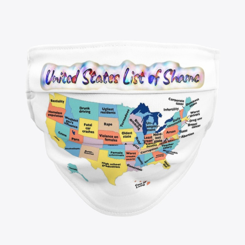United States List Of Shame Standard Kaos Front