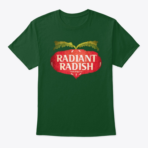 Radiant Radish Vintage Tee Deep Forest T-Shirt Front