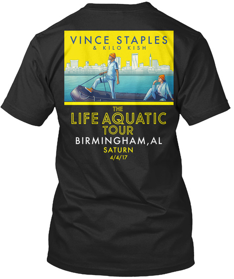 Birmingham, Al Black T-Shirt Back