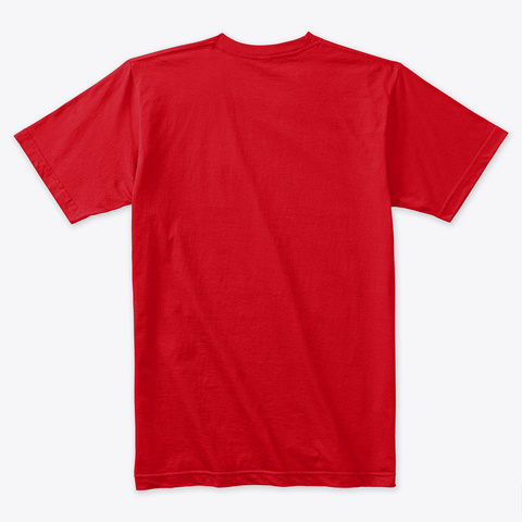 Dead Tired Of Zombies Red T-Shirt Back
