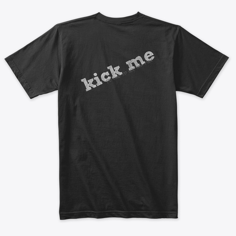 Personal Trainer: Kick Me Vintage Black T-Shirt Back