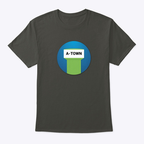 A Town Smoke Gray T-Shirt Front