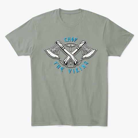 Chop The Viking   Official Tshirt Grey T-Shirt Front
