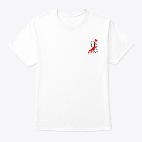 Nihon   Red   Dv White T-Shirt Front