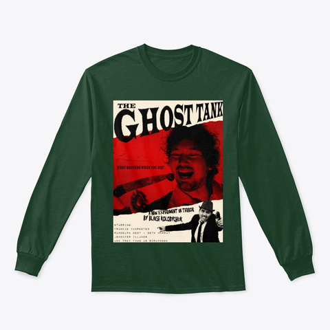 Ghost Tank   Scrapbook Forest Green T-Shirt Front