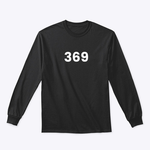 Long Sleeve Tee: 369 Black T-Shirt Front