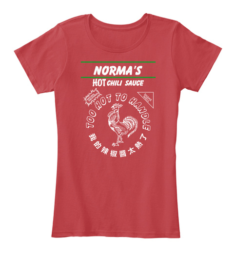 Norma Hot Chili Sauce Classic Red T-Shirt Front