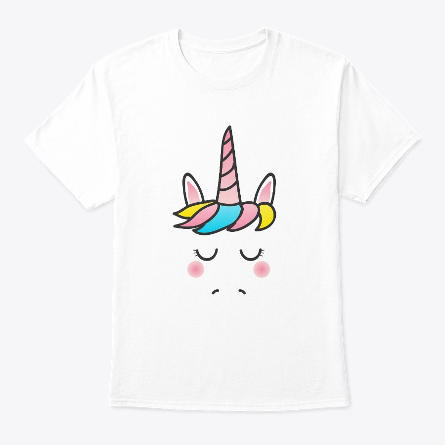 Cute Unicorn Face Unisex Tshirt