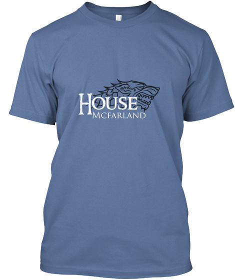 Mcfarland Family House   Wolf Denim Blue T-Shirt Front