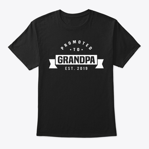 Grandfather Best Grandpa Funny Dad Est P Black áo T-Shirt Front