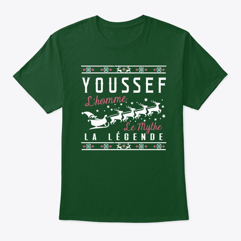 Christmas Gift Youssef La Légende Deep Forest T-Shirt Front