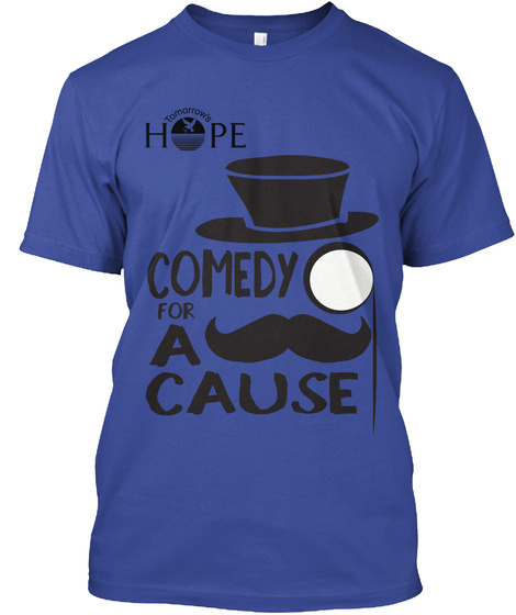 Hope Comedy For A Cause Deep Royal T-Shirt Front
