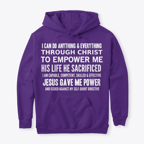 Christian Poems by Anna Szabo on Christian Apparel Purple Hoodie for Women #52Devotionals