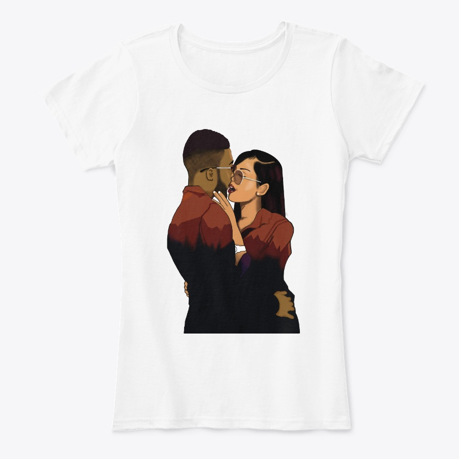 Black Couple Deep Love- Romantic Apparel Unisex Tshirt