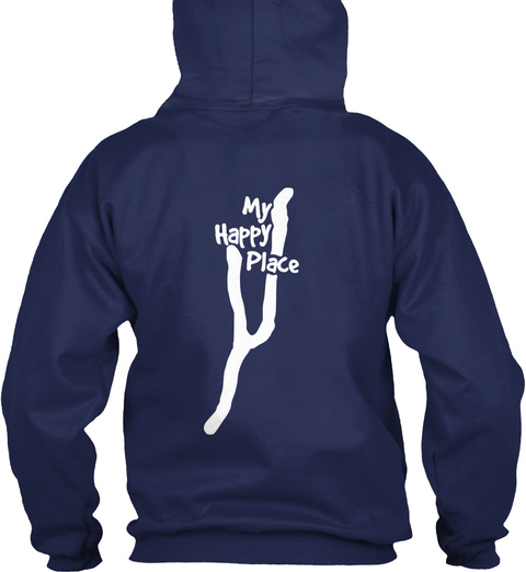 My Happy Place Navy T-Shirt Back