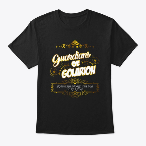 Guardians Of Golarion Black T-Shirt Front