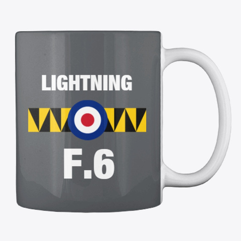 Lightning F.6 Mug Dark Grey T-Shirt Back