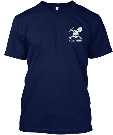 Coal Miner Navy T-Shirt Front