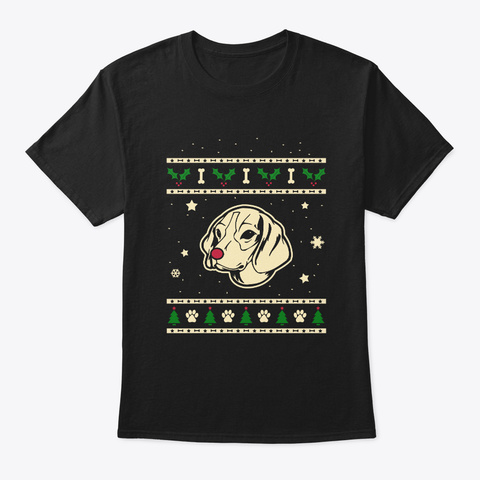 Christmas Hygenhund Gift Black T-Shirt Front