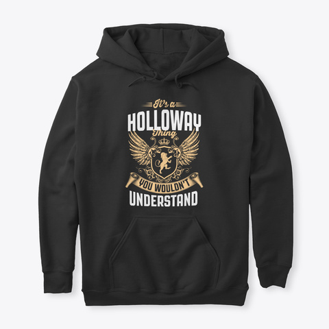 Holloway Black áo T-Shirt Front