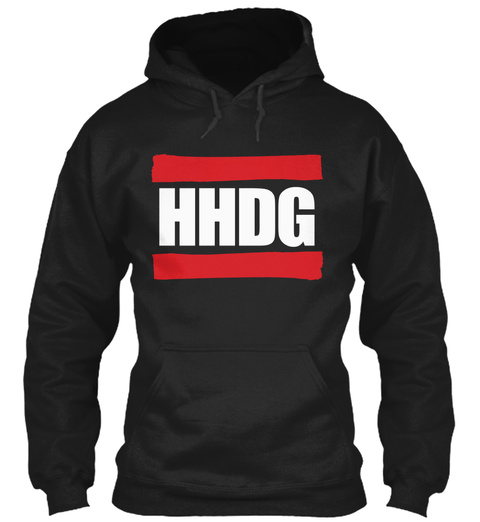Hhdg Hip Hop Discussion Group Black T-Shirt Front