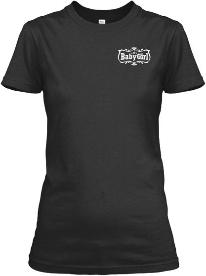 Baby Girl Black T-Shirt Front