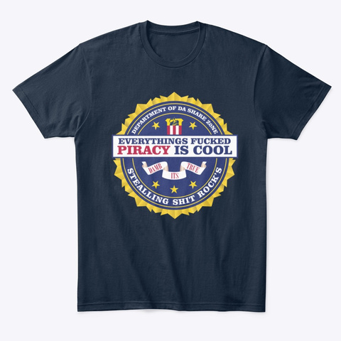 Image Not Opening New Navy T-Shirt Front
