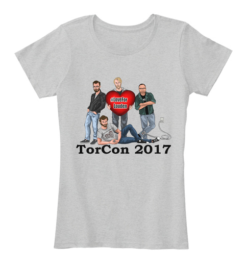 Love For Louden Torcon 2017 Light Heather Grey T-Shirt Front