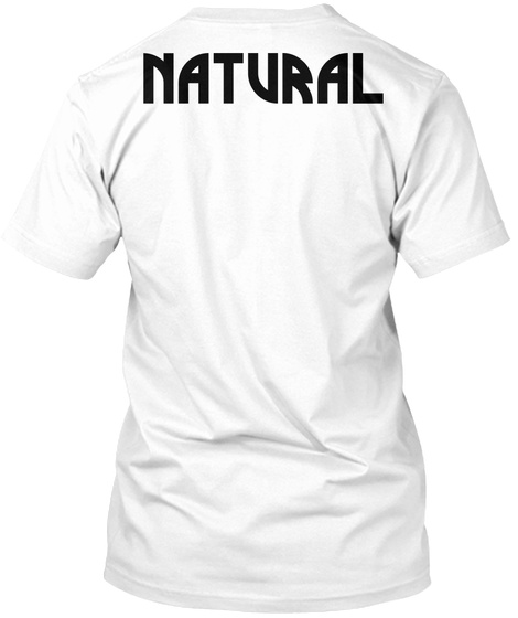 Natural White T-Shirt Back