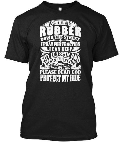 Racer's Prayer T Shirt Black T-Shirt Front
