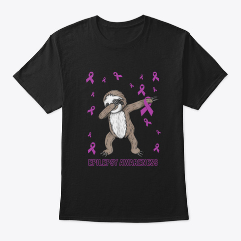 Dabbing Sloth Cute Funny Dog Dab Love Ho Black Kaos Front