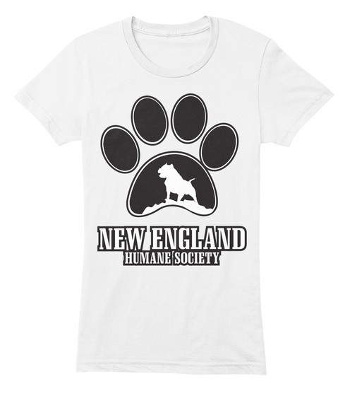 New England Humane Society White T-Shirt Front