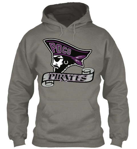 Pirates Hoodie  Charcoal T-Shirt Front