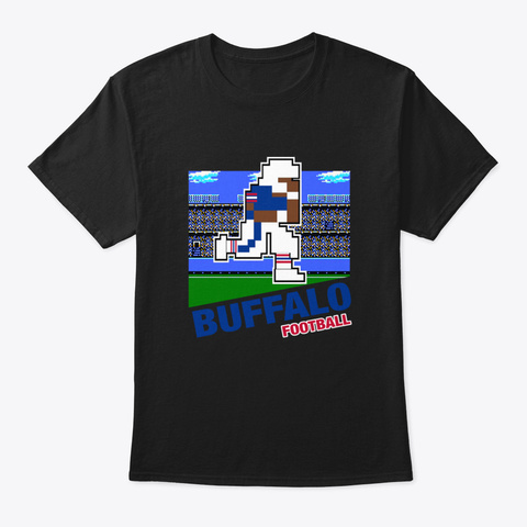 Buffalo Football Black T-Shirt Front