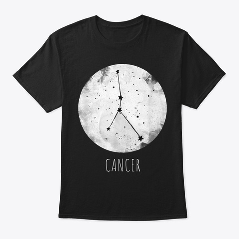Cancer Zodiac Constellation Horoscope Gi Black T-Shirt Front