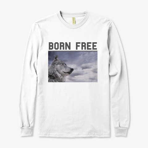 Born Free White T-Shirt Front