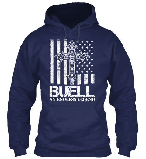 Buell An Endless Legend Navy T-Shirt Front