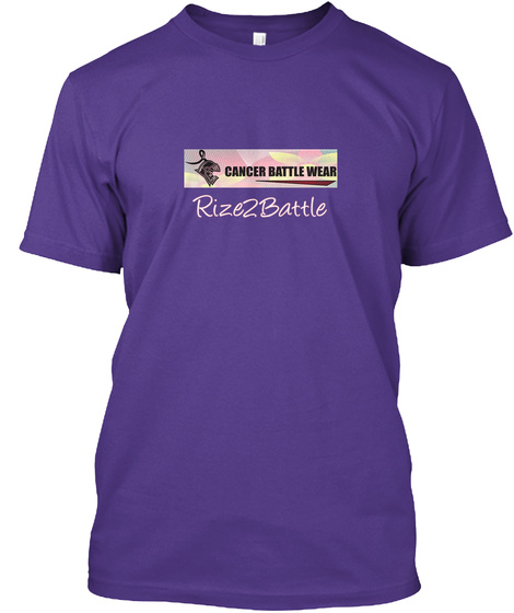 Cancer Battle Wear Rize 2 Battle Purple T-Shirt Front