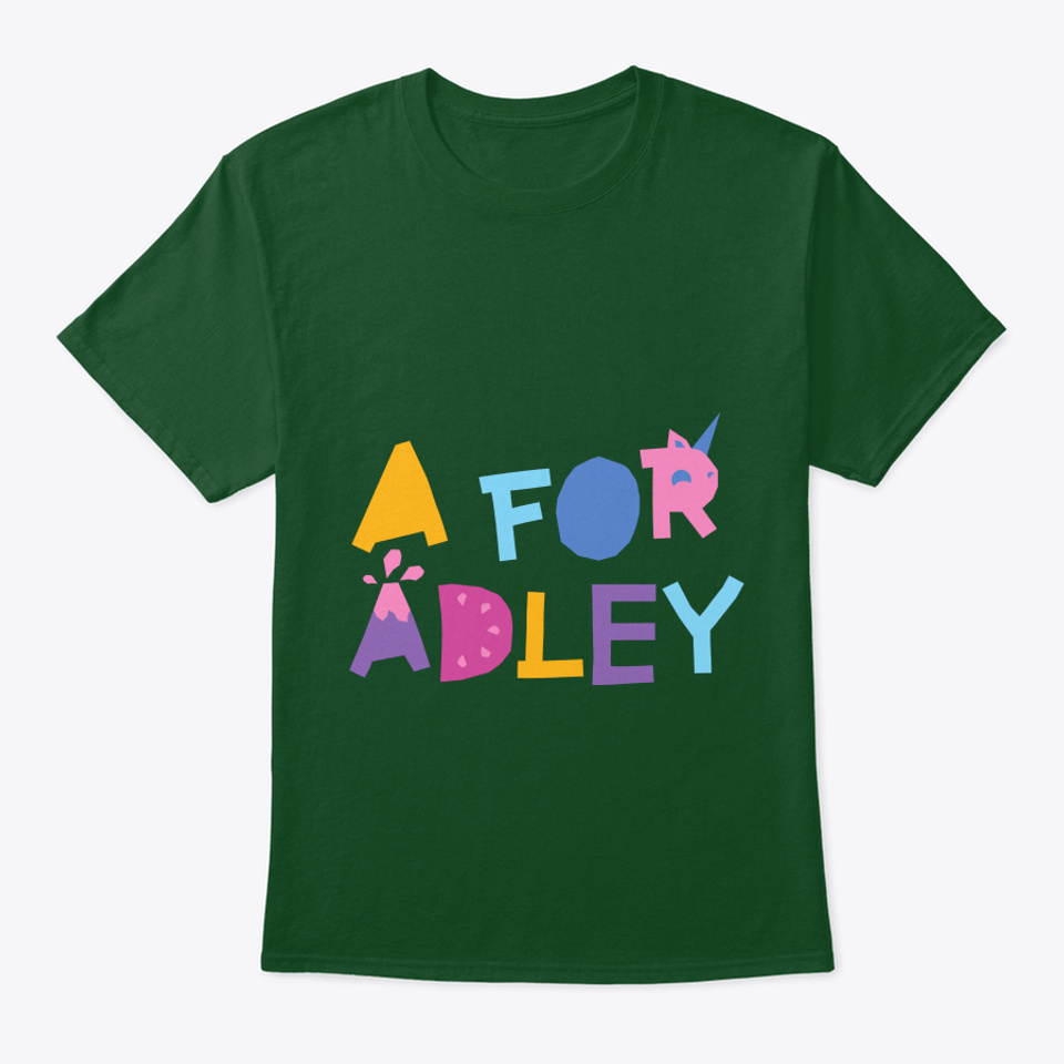Trousers+Sun Hat Unisex Fashion Printed Pullover A for Adley T-Shirt for Kids A for Adley Girls Cotton 3 Piece Set T-Shirt